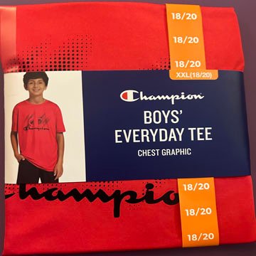 Banner Image for Mens Large Champion Red Shirt $9.95